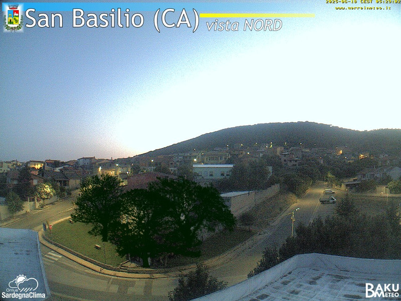 time-lapse frame, San Basilio webcam