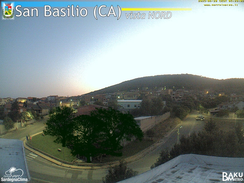 time-lapse frame, San Basilio webcam