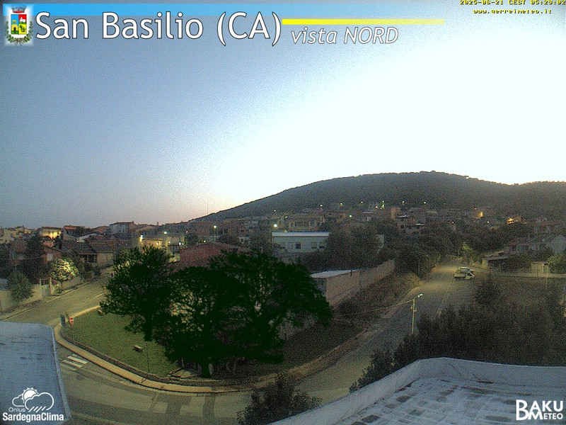 time-lapse frame, San Basilio webcam