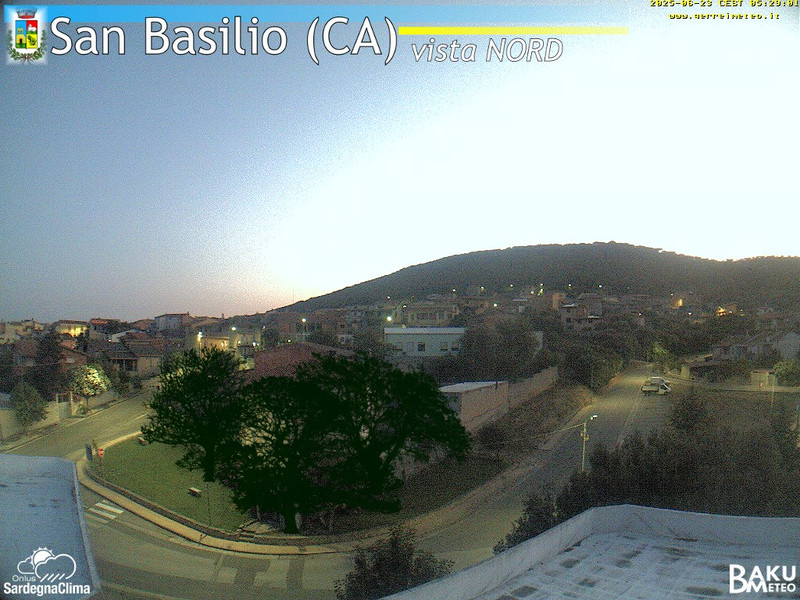 time-lapse frame, San Basilio webcam