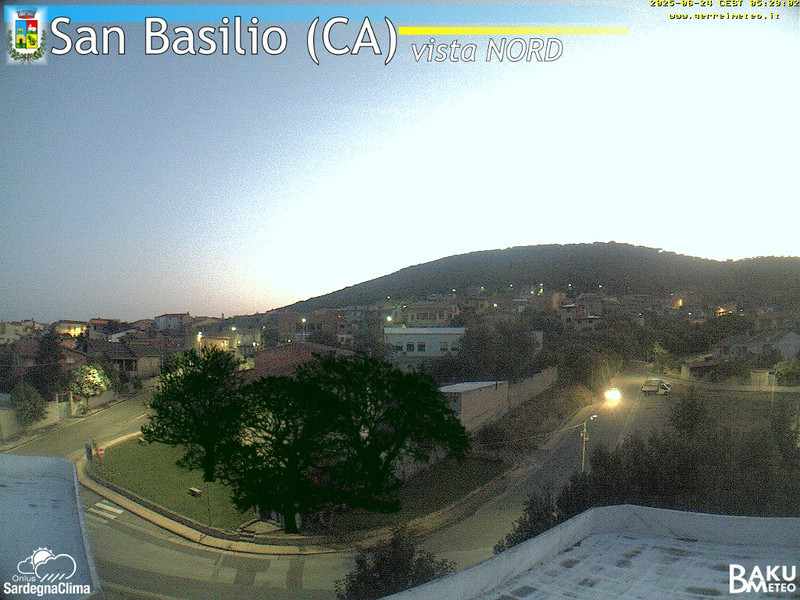 time-lapse frame, San Basilio webcam