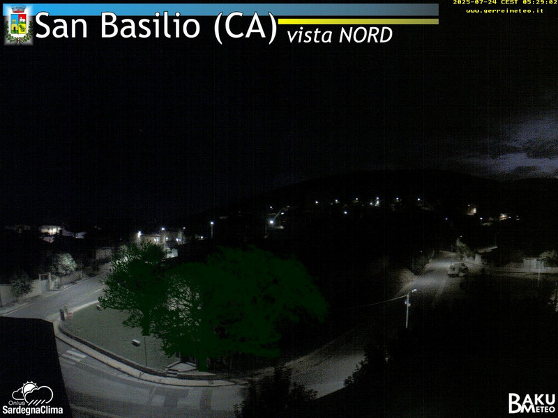 time-lapse frame, San Basilio webcam
