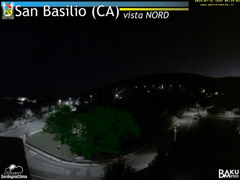 time-lapse frame, San Basilio webcam