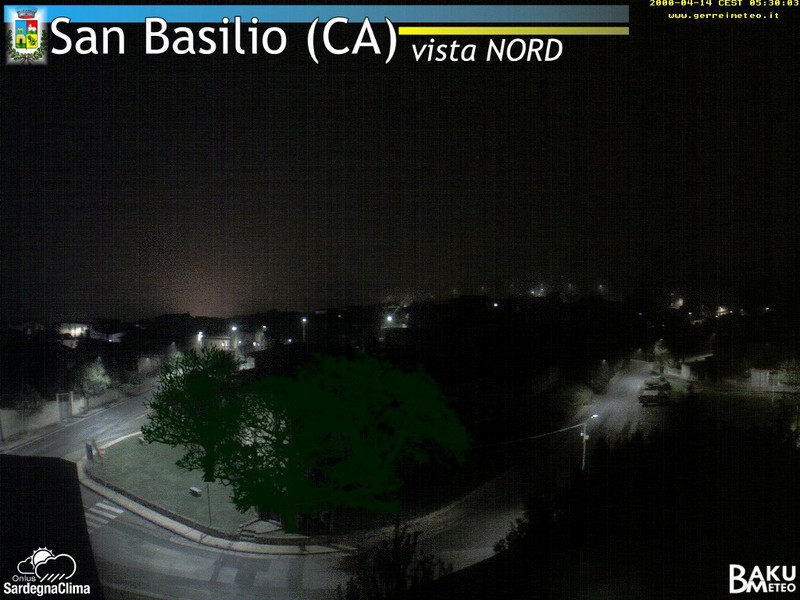 time-lapse frame, San Basilio webcam