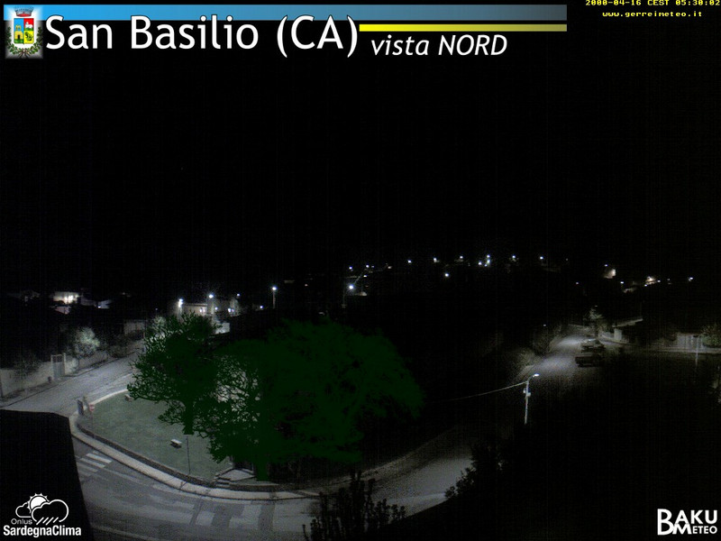 time-lapse frame, San Basilio webcam