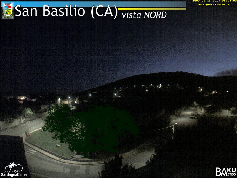 time-lapse frame, San Basilio webcam
