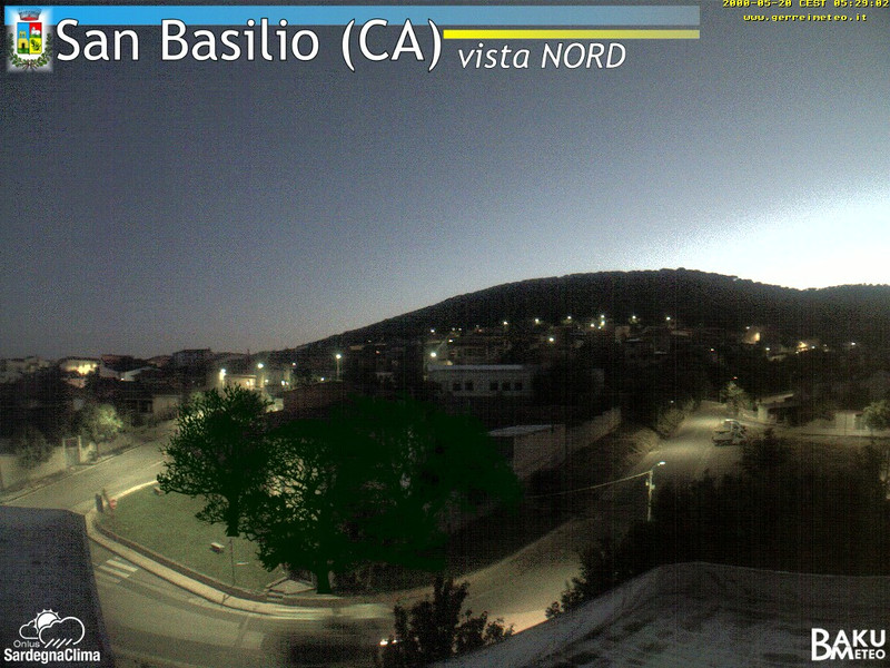 time-lapse frame, San Basilio webcam