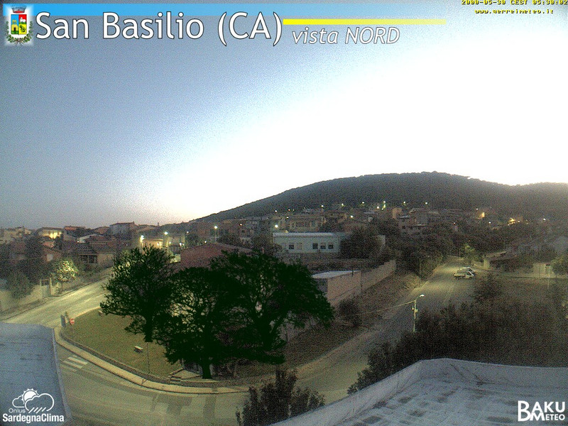 time-lapse frame, San Basilio webcam
