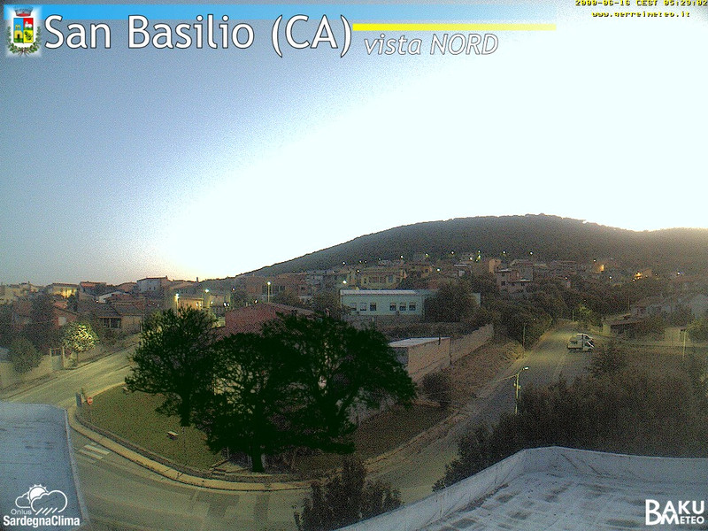 time-lapse frame, San Basilio webcam