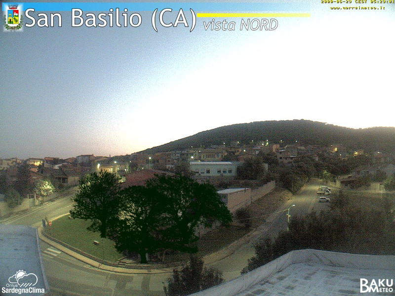 time-lapse frame, San Basilio webcam