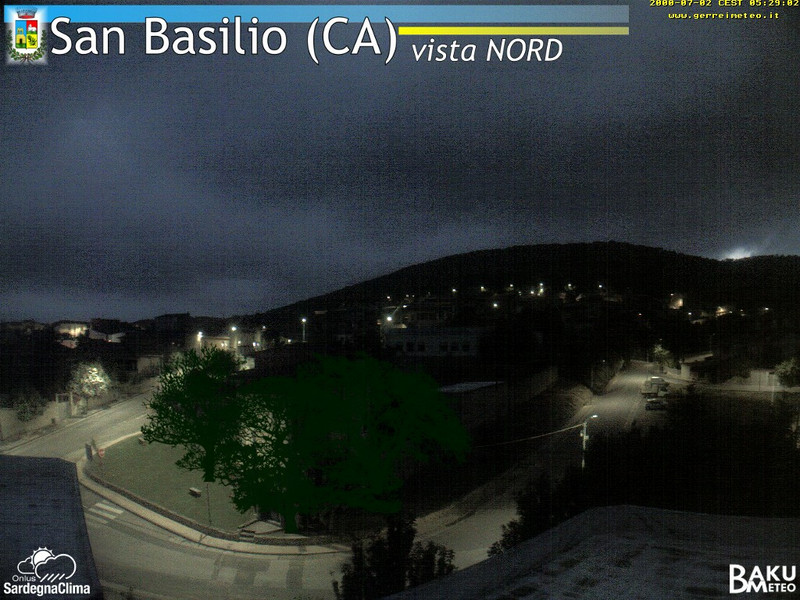 time-lapse frame, San Basilio webcam