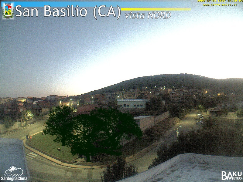 time-lapse frame, San Basilio webcam