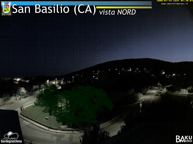 time-lapse frame, San Basilio webcam