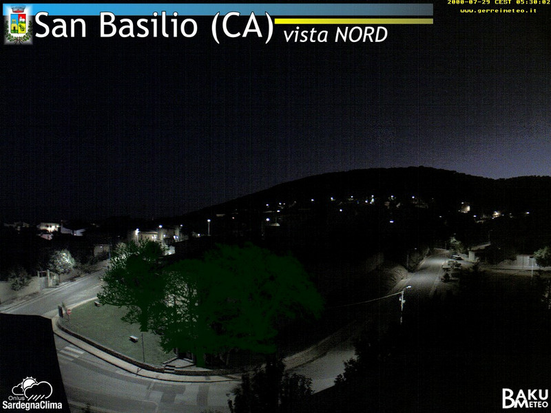 time-lapse frame, San Basilio webcam