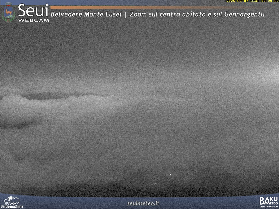 time-lapse frame, Monte Lusei Seui webcam