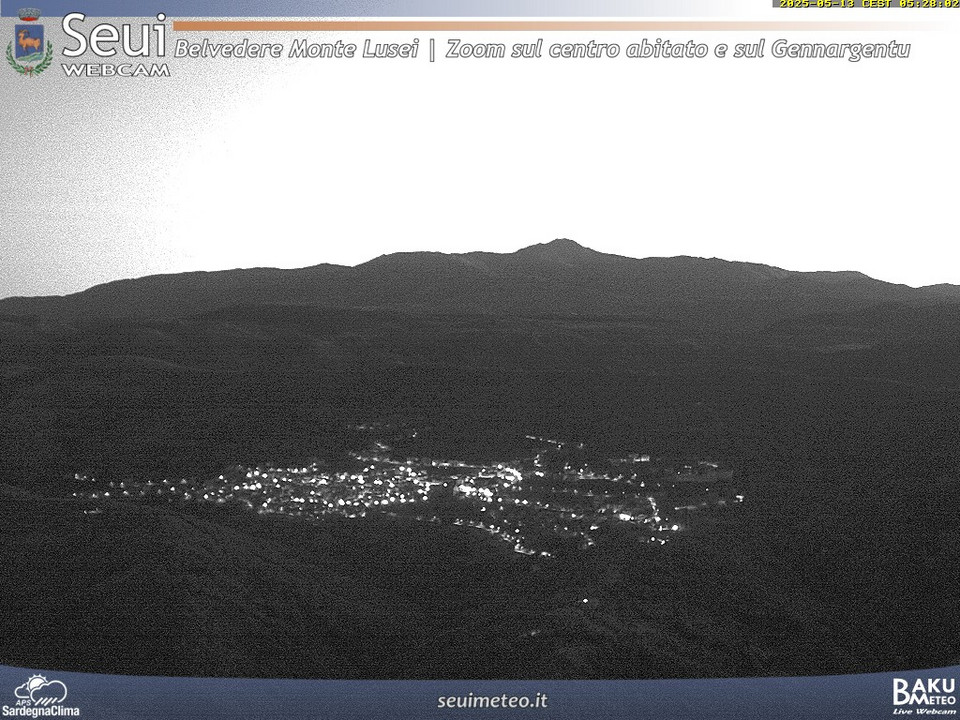 time-lapse frame, Monte Lusei Seui webcam