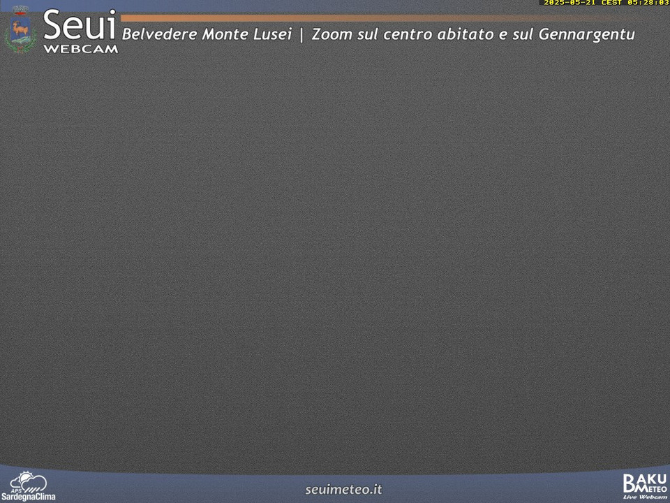 time-lapse frame, Monte Lusei Seui webcam