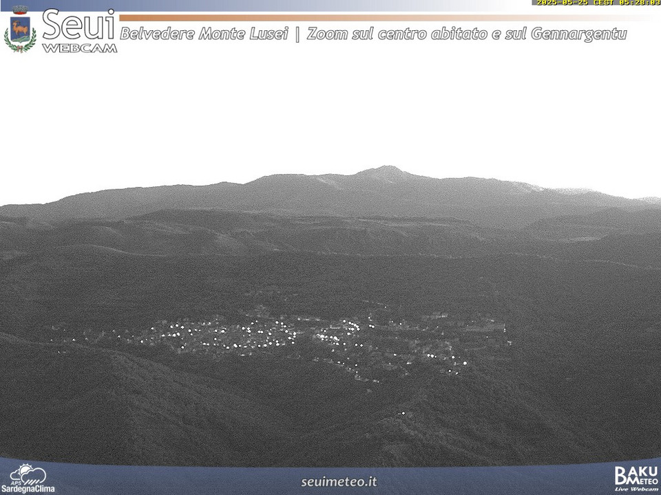 time-lapse frame, Monte Lusei Seui webcam