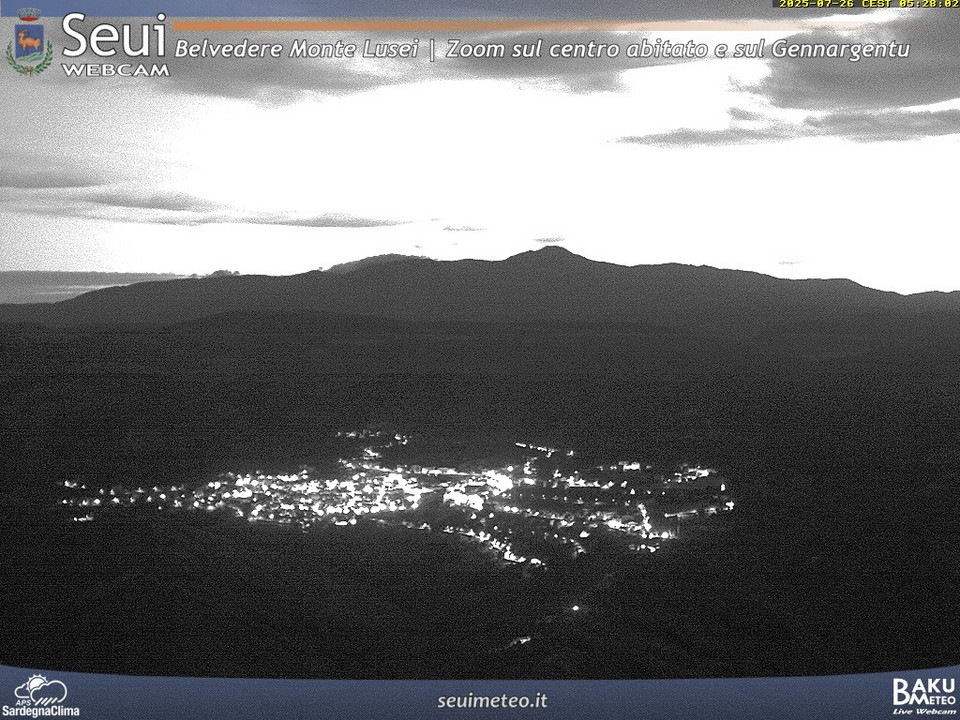 time-lapse frame, Monte Lusei Seui webcam
