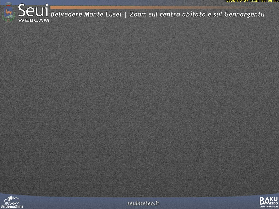 time-lapse frame, Monte Lusei Seui webcam