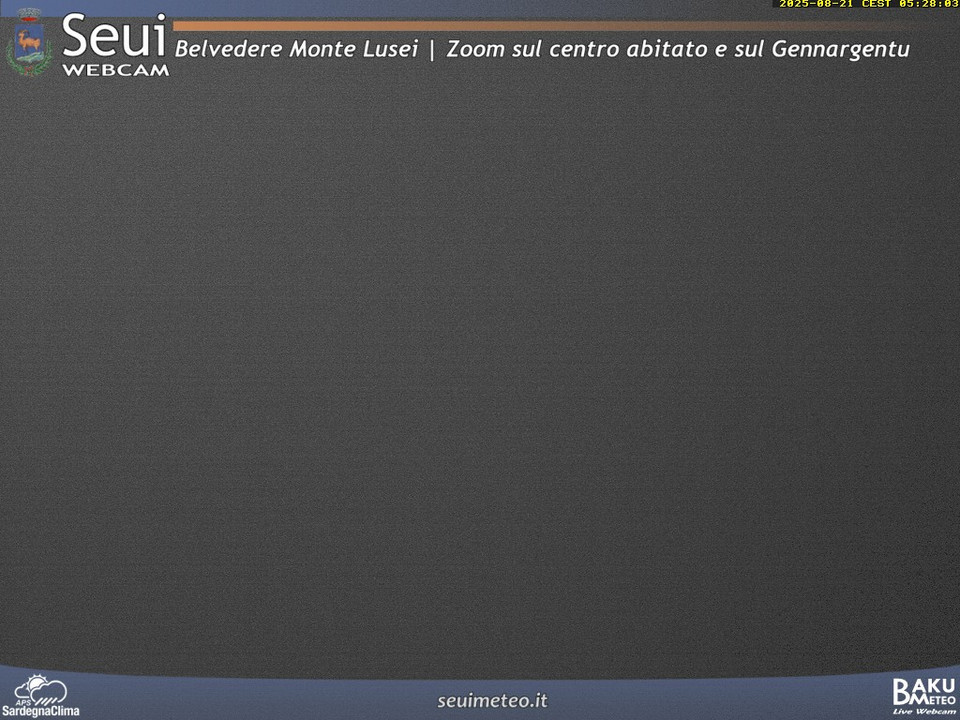 time-lapse frame, Monte Lusei Seui webcam