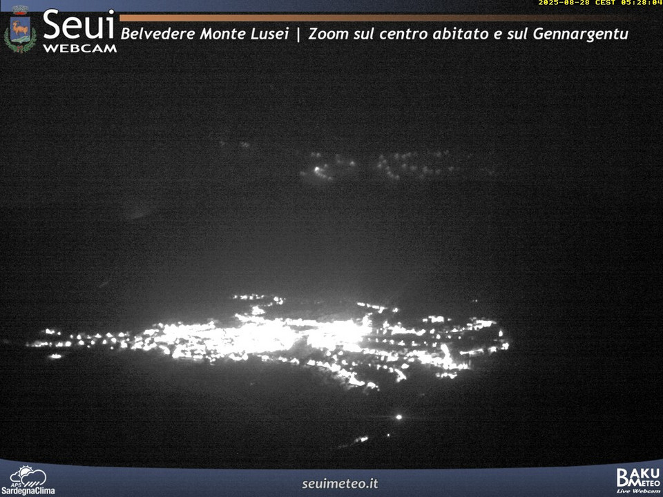 time-lapse frame, Monte Lusei Seui webcam