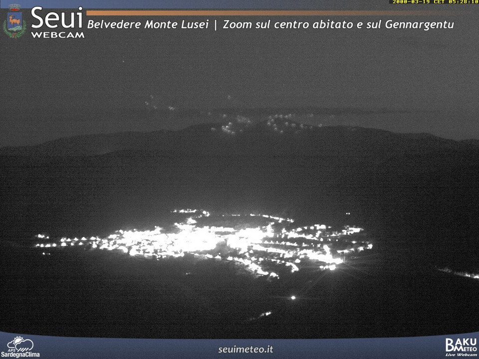 time-lapse frame, Monte Lusei Seui webcam
