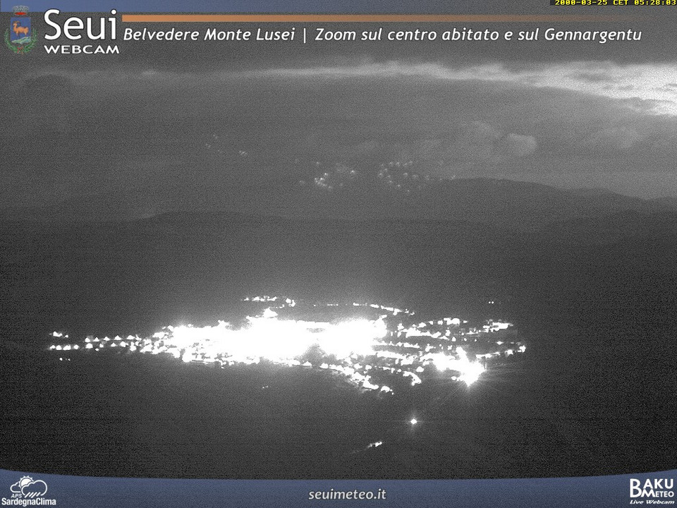 time-lapse frame, Monte Lusei Seui webcam