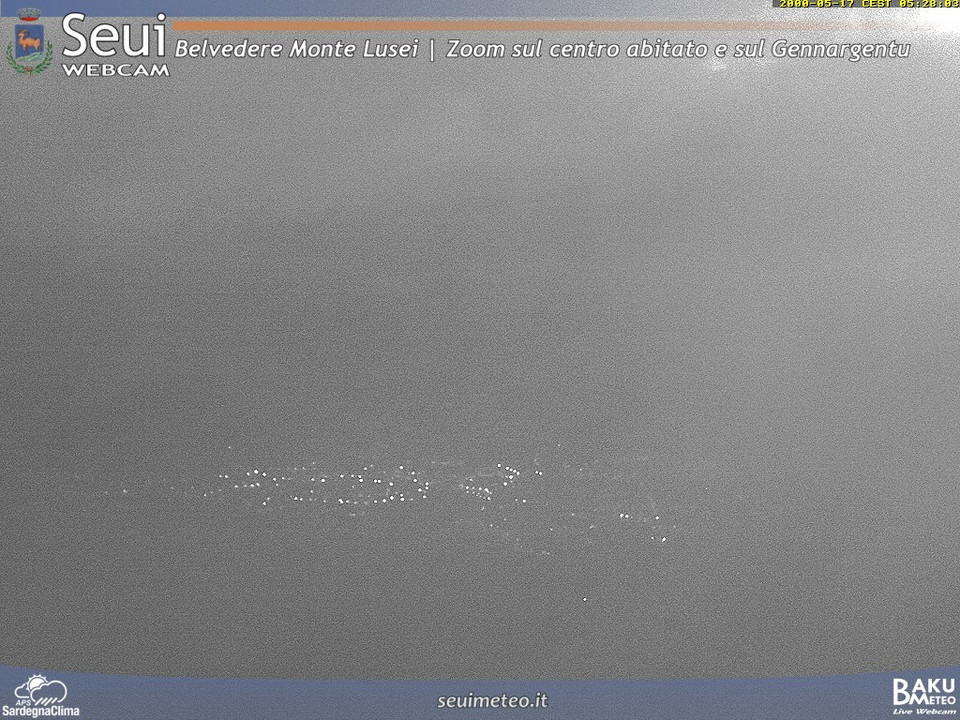 time-lapse frame, Monte Lusei Seui webcam
