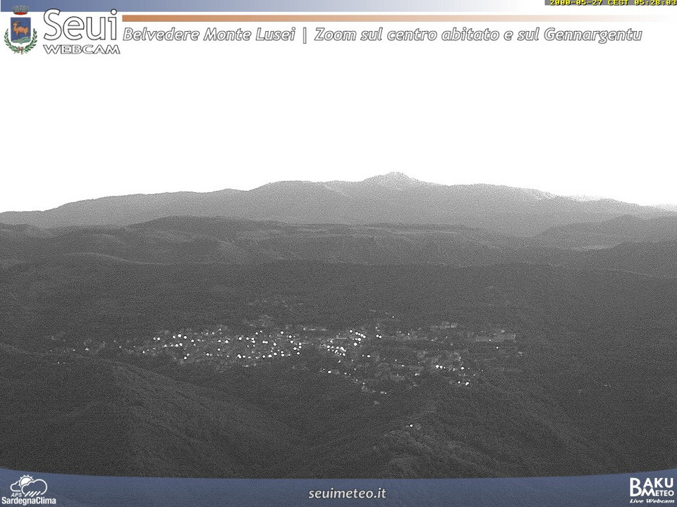 time-lapse frame, Monte Lusei Seui webcam