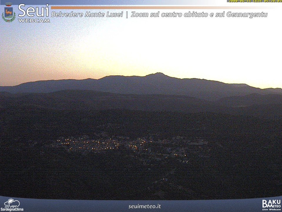 time-lapse frame, Monte Lusei Seui webcam