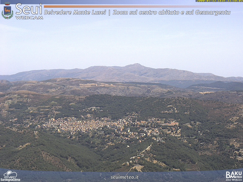 view from Monte Lusei Seui on 2026-07-13