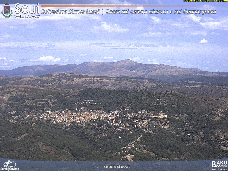 view from Monte Lusei Seui on 2026-08-21