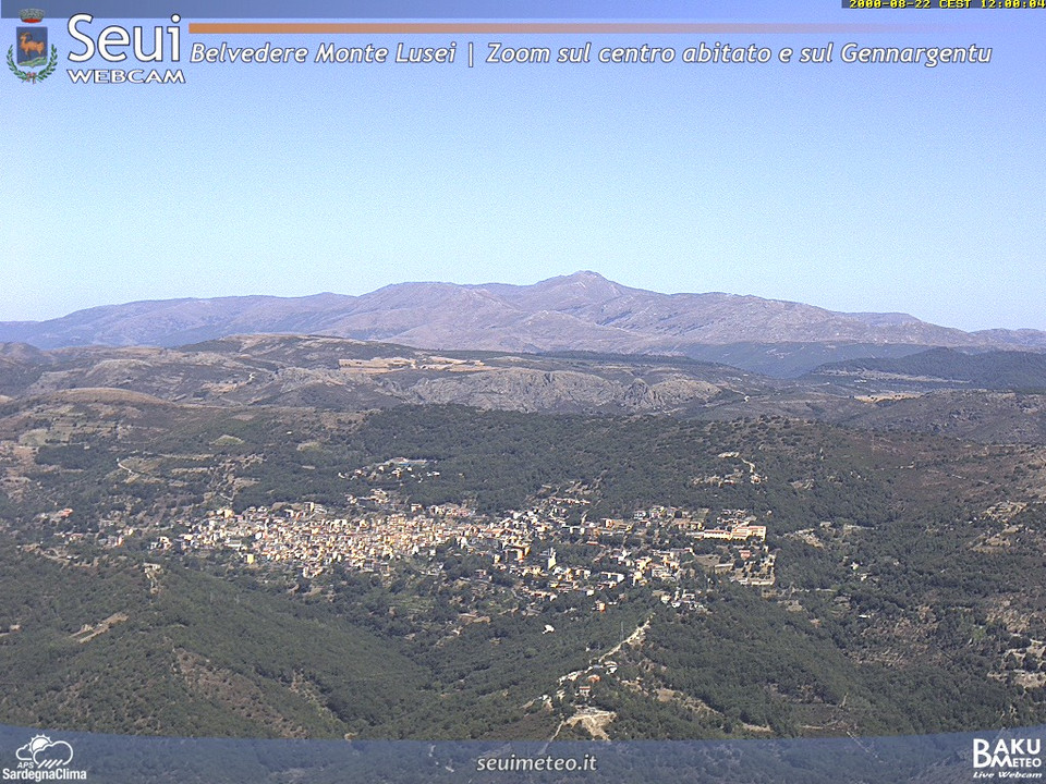 view from Monte Lusei Seui on 2026-08-22
