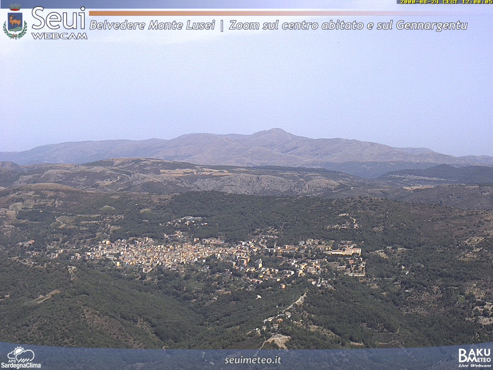 view from Monte Lusei Seui on 2026-08-24
