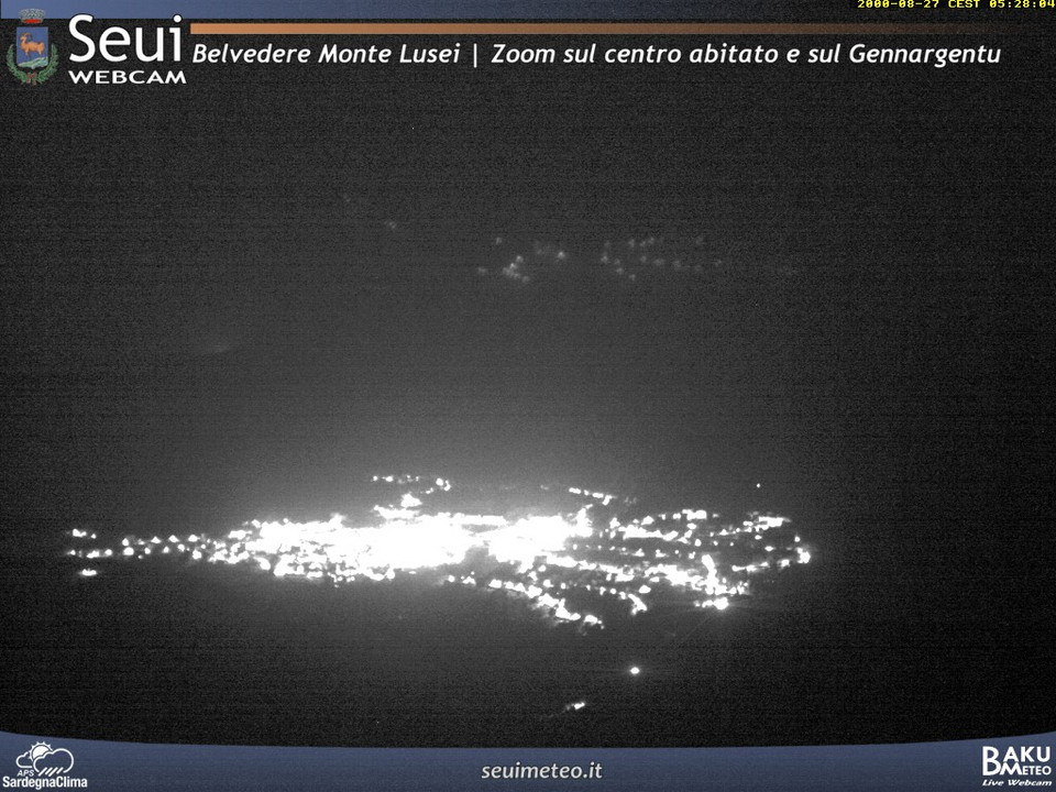 time-lapse frame, Monte Lusei Seui webcam