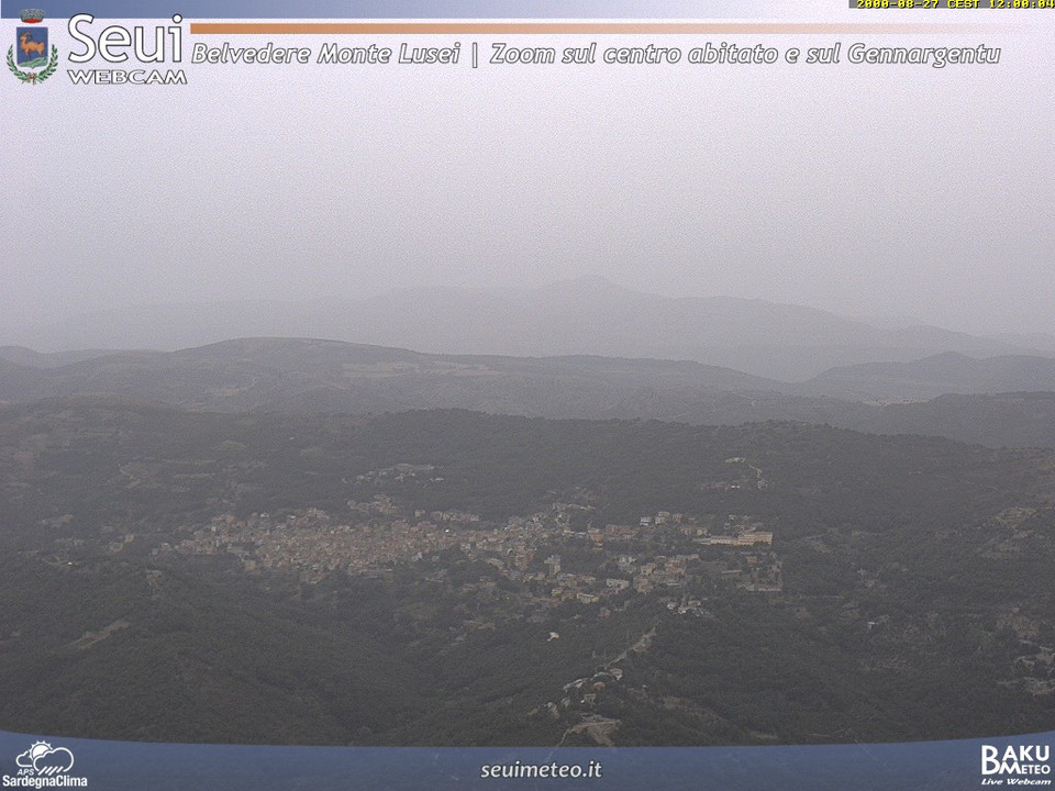view from Monte Lusei Seui on 2026-08-27