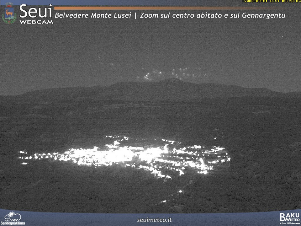 time-lapse frame, Monte Lusei Seui webcam