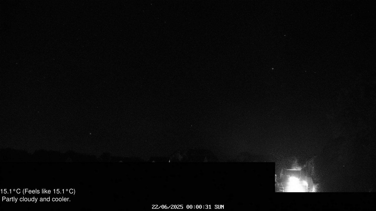 time-lapse frame, Wembury, Devon. Knighton Hill Cam webcam