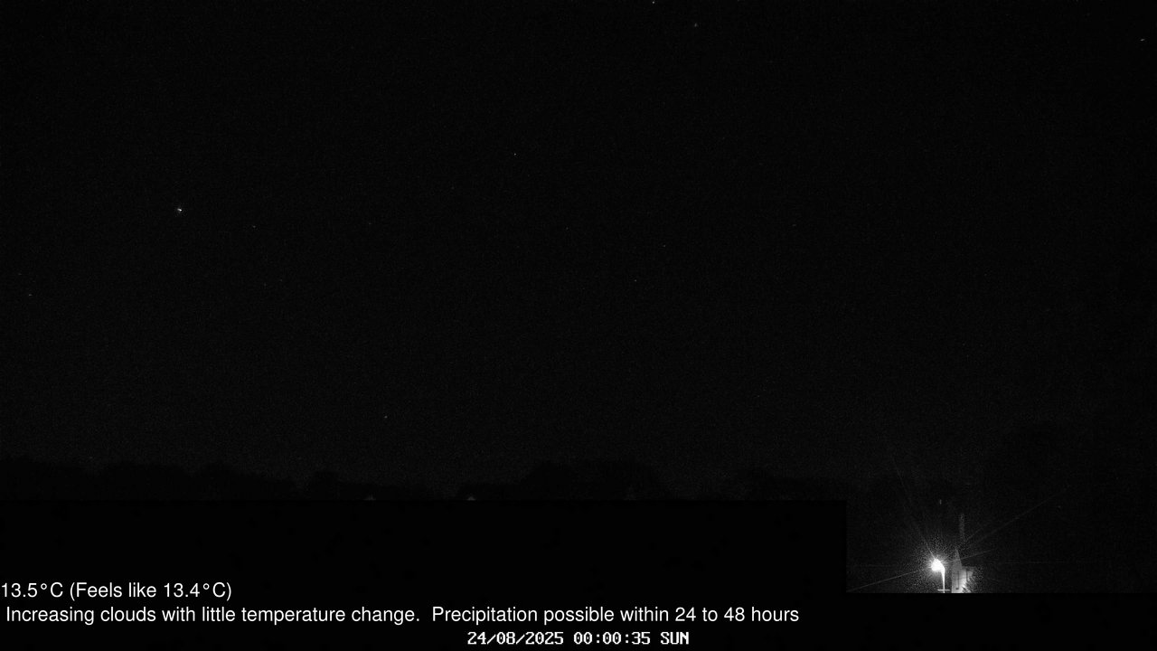 time-lapse frame, Wembury, Devon. Knighton Hill Cam webcam