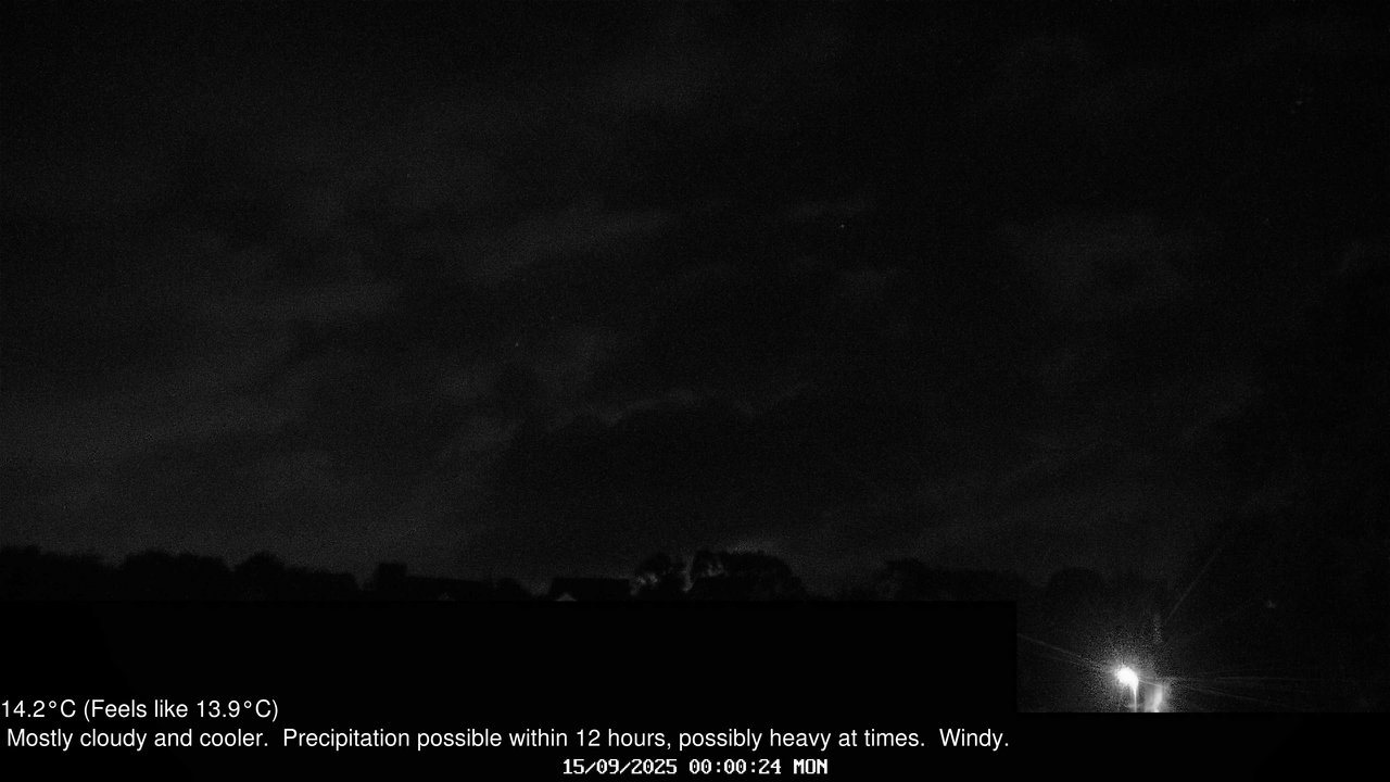 time-lapse frame, Wembury, Devon. Knighton Hill Cam webcam