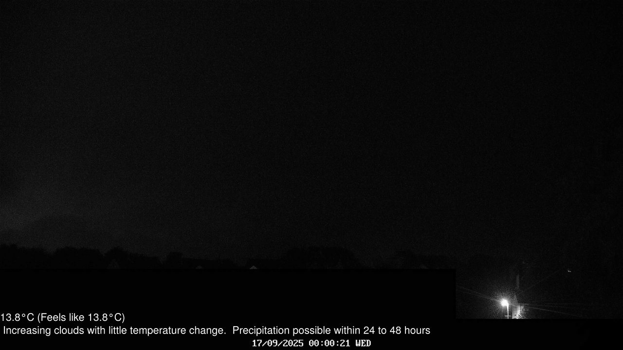 time-lapse frame, Wembury, Devon. Knighton Hill Cam webcam