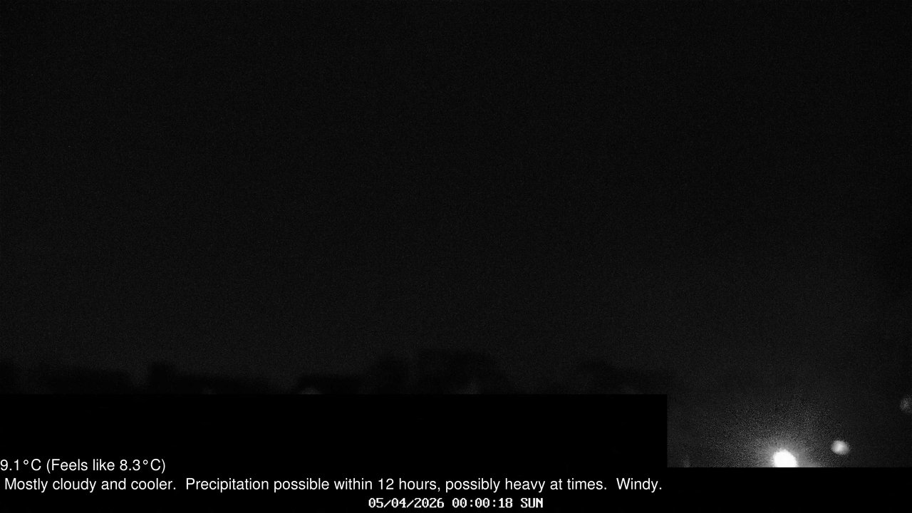 time-lapse frame, Wembury, Devon. Knighton Hill Cam webcam