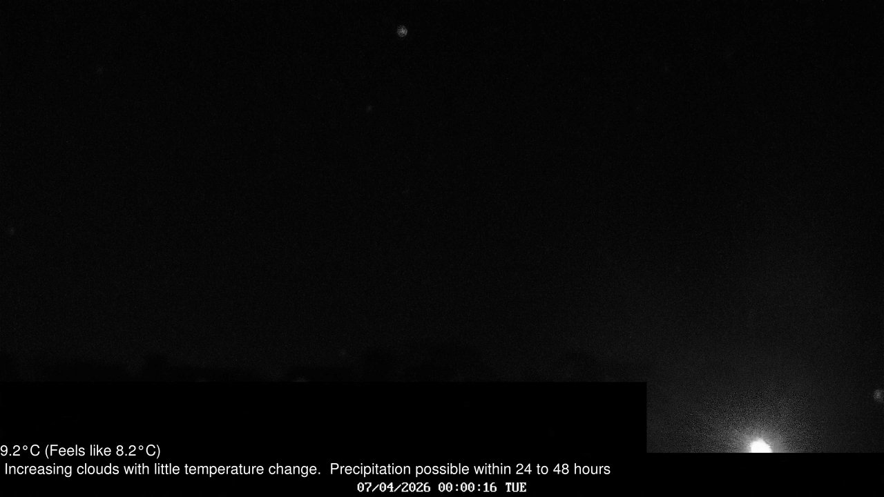 time-lapse frame, Wembury, Devon. Knighton Hill Cam webcam