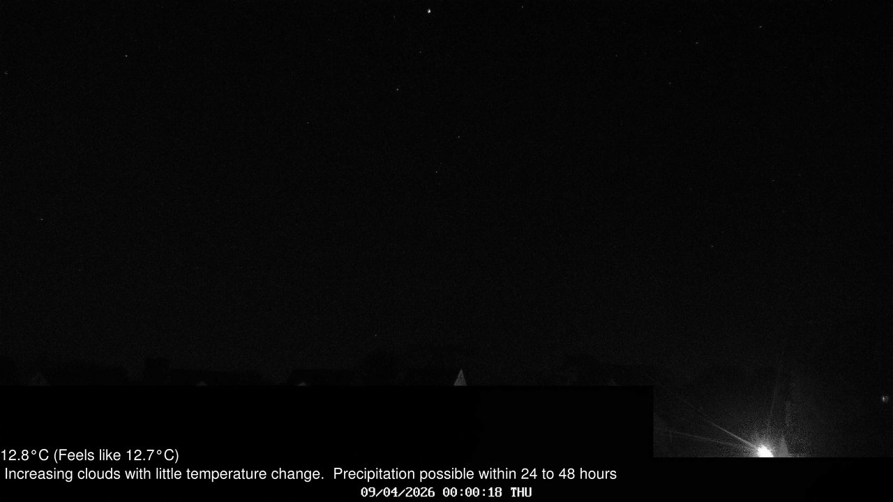 time-lapse frame, Wembury, Devon. Knighton Hill Cam webcam