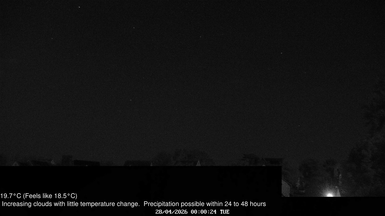 time-lapse frame, Wembury, Devon. Knighton Hill Cam webcam