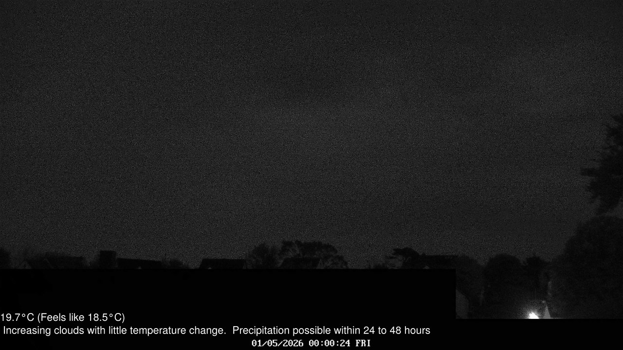 time-lapse frame, Wembury, Devon. Knighton Hill Cam webcam