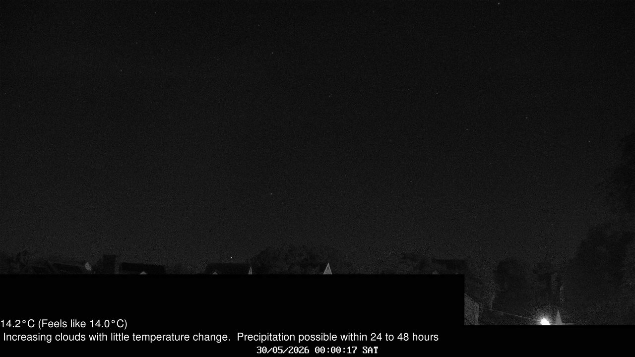 time-lapse frame, Wembury, Devon. Knighton Hill Cam webcam