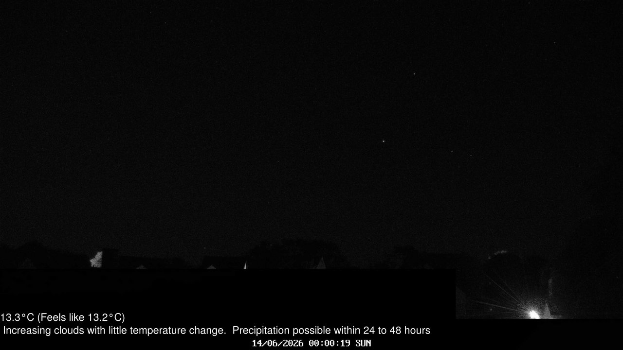 time-lapse frame, Wembury, Devon. Knighton Hill Cam webcam