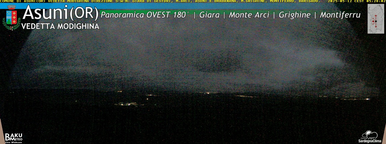 time-lapse frame, Asuni Ovest webcam